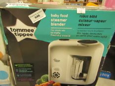 Tommee Tippee - Baby Food Steamer Blender - Untested & Boxed.