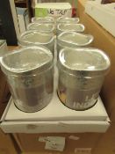 Box of 8 Silver Indoor LED Candles - All Packaged & Boxed.