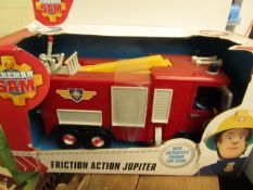 FireMan Sam - Friction Action Jupiter Fire Engine Toy - Unused & Boxed.