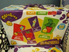 2 x Cbeebies 3D Alphabet Match cards. New & Boxed