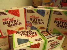 Box of 42 Various Flavours Kelloggs Nutri Grain Bars. BB Dates range from 11/9/20 - 26/11/20