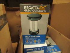 2 x Regatta Great outdoors Helia 3 Lanterns. New & Boxed.
