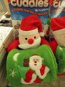 SuperSoft - Christmas Cuddles - Adorable Soft Toy & Blanket - Blanket Size 39" x 28" - New & Boxed.