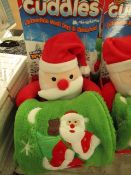 SuperSoft - Christmas Cuddles - Adorable Soft Toy & Blanket - Blanket Size 39" x 28" - New & Boxed.