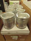 Box of 8 Silver Indoor LED Candles - All Packaged & Boxed.