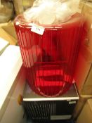 large Red Ceiling Light Shade. Unused & Boxed