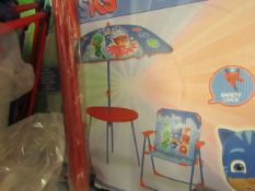 Paw Patrol - Garden Set - Includes Table, Parasol, 2 Chairs - Unchecked & Boxed.