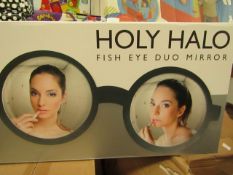 Invotis Holy Halo Fish Eye Duo Mirror. New & Boxed