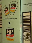 Box of 70 x 26ml Original HP Brown Sauces. BB 13/8/20