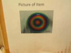 8 x Rainbow Design 26cm Plates. New