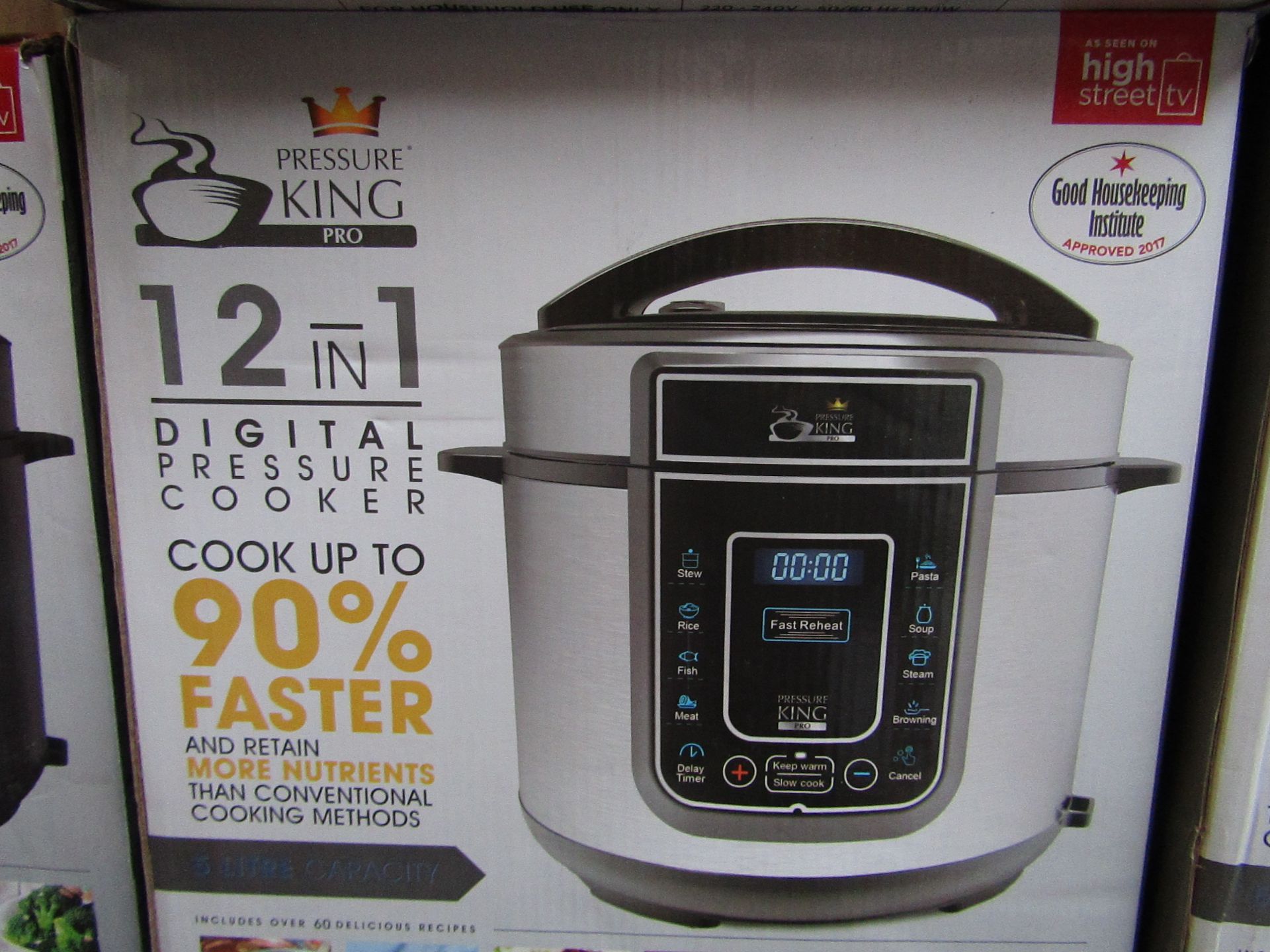 | 4X | PRESSURE KING PRO 12 IN 1 5LTR PRESSURE COOKER | UNCHECKED AND BOXED SOME MAY BE IN NON