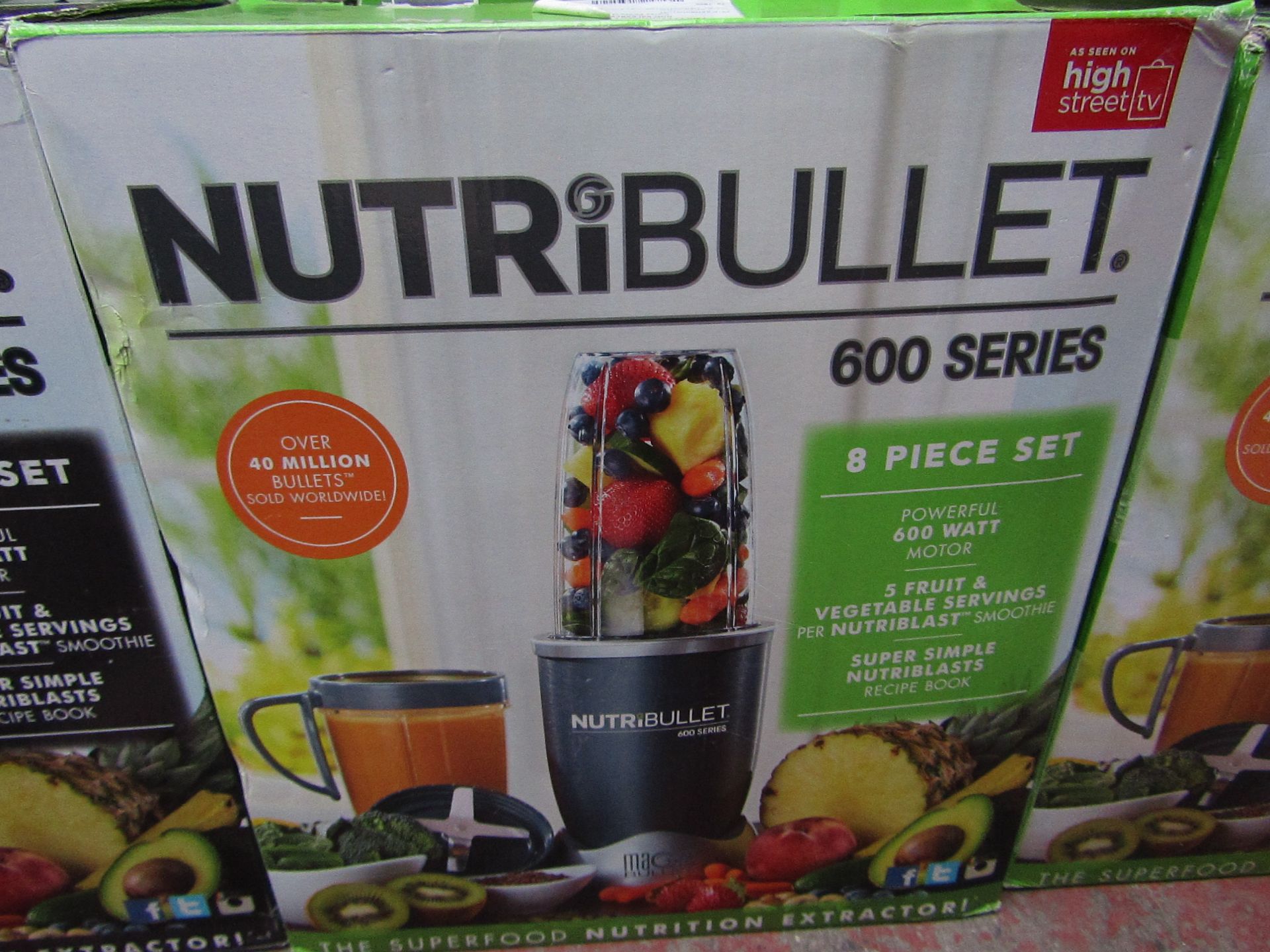 | 4x | NUTRI BULLET 600 SERIES | UNCHECKED AND BOXED | NO ONLINE RE-SALE | SKU C5060191462198 |