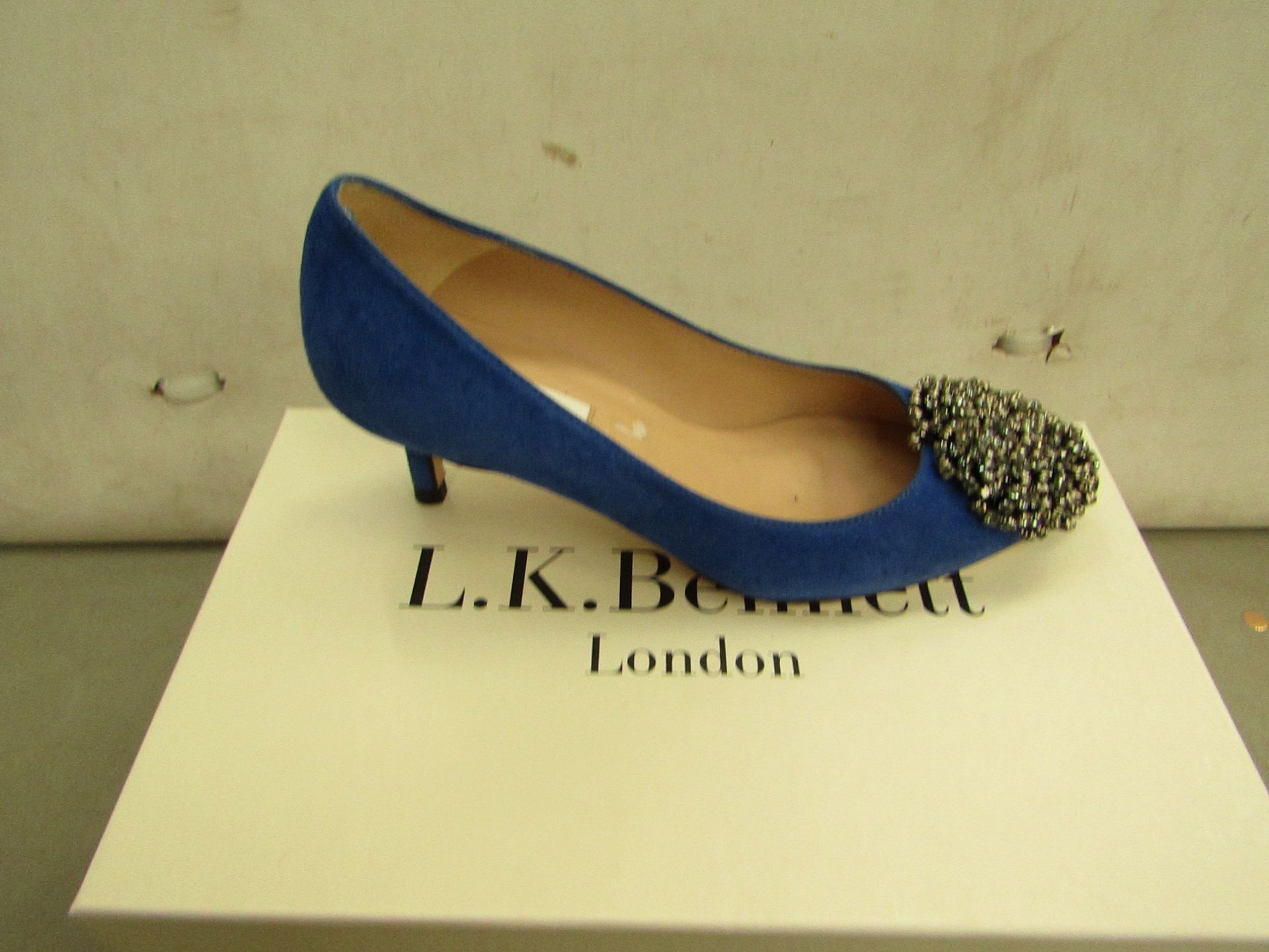 LK Bennett Ladies Gretchen Poolside Suede Shoe size 35.5 RRP £200 new & boxed