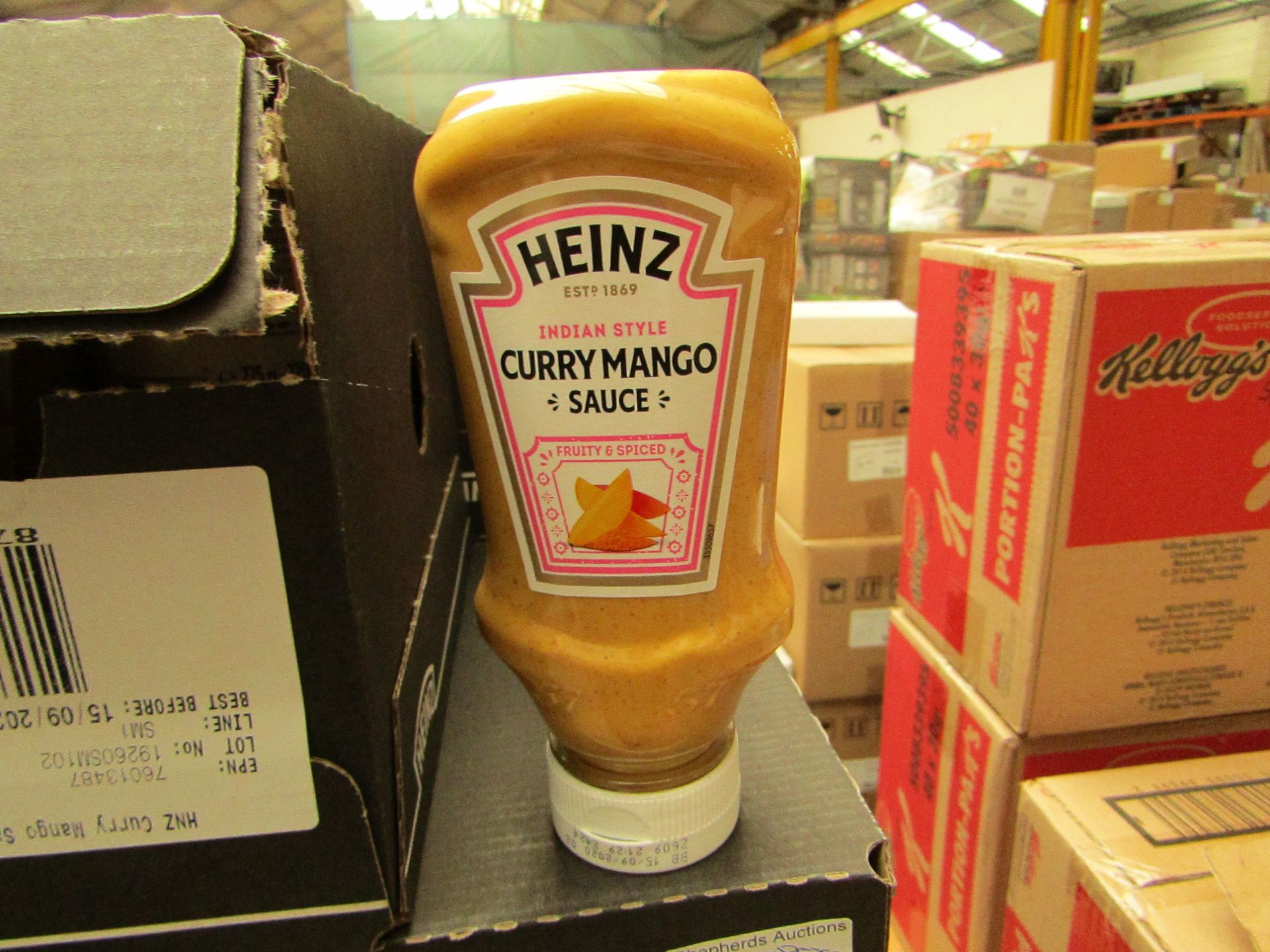 8 x 220ml Heinz Curry Mago Sauce. BB 15/9/20