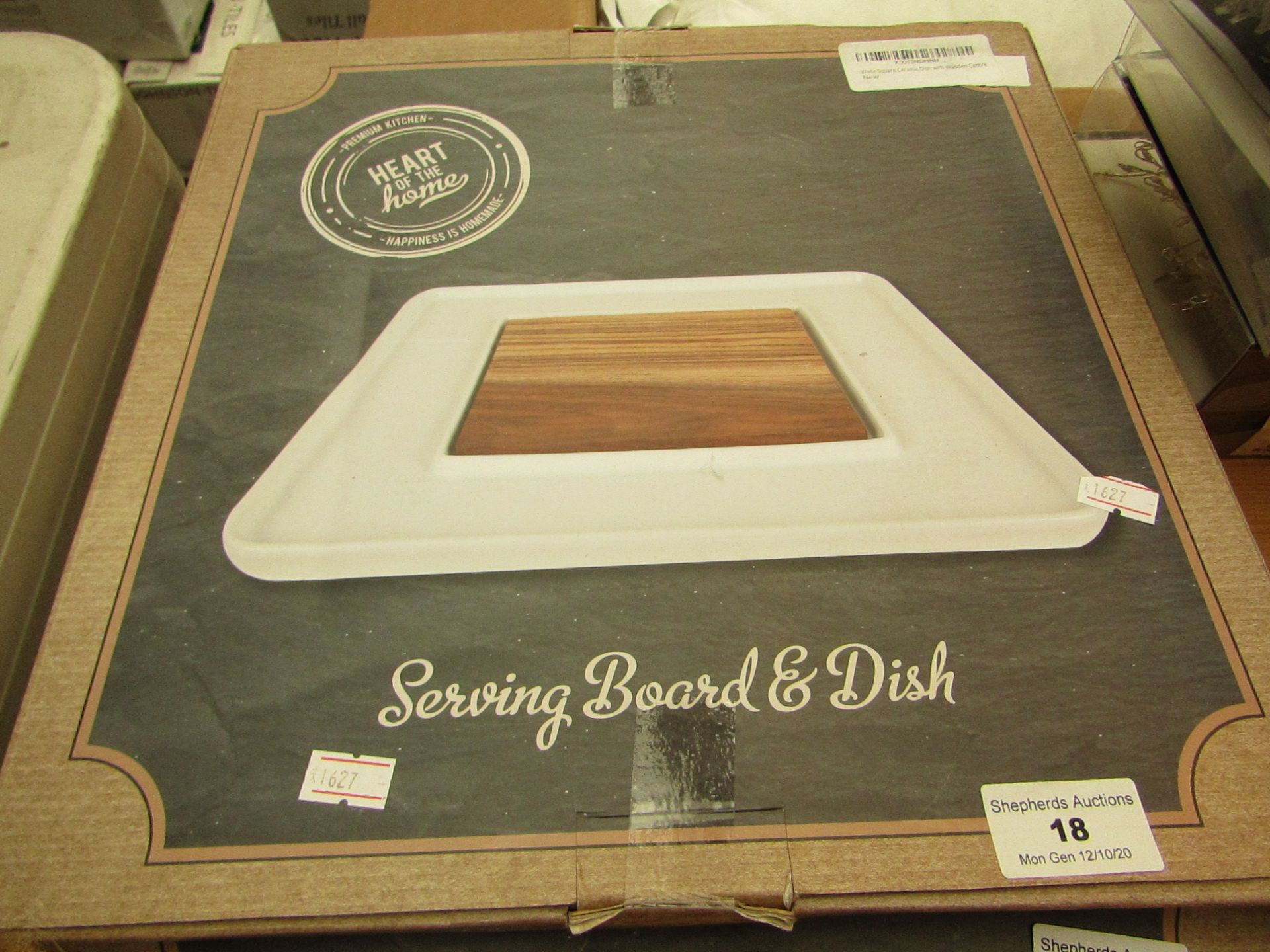 Heart of the Home Serving Board & Dish. Boxed but unchecked