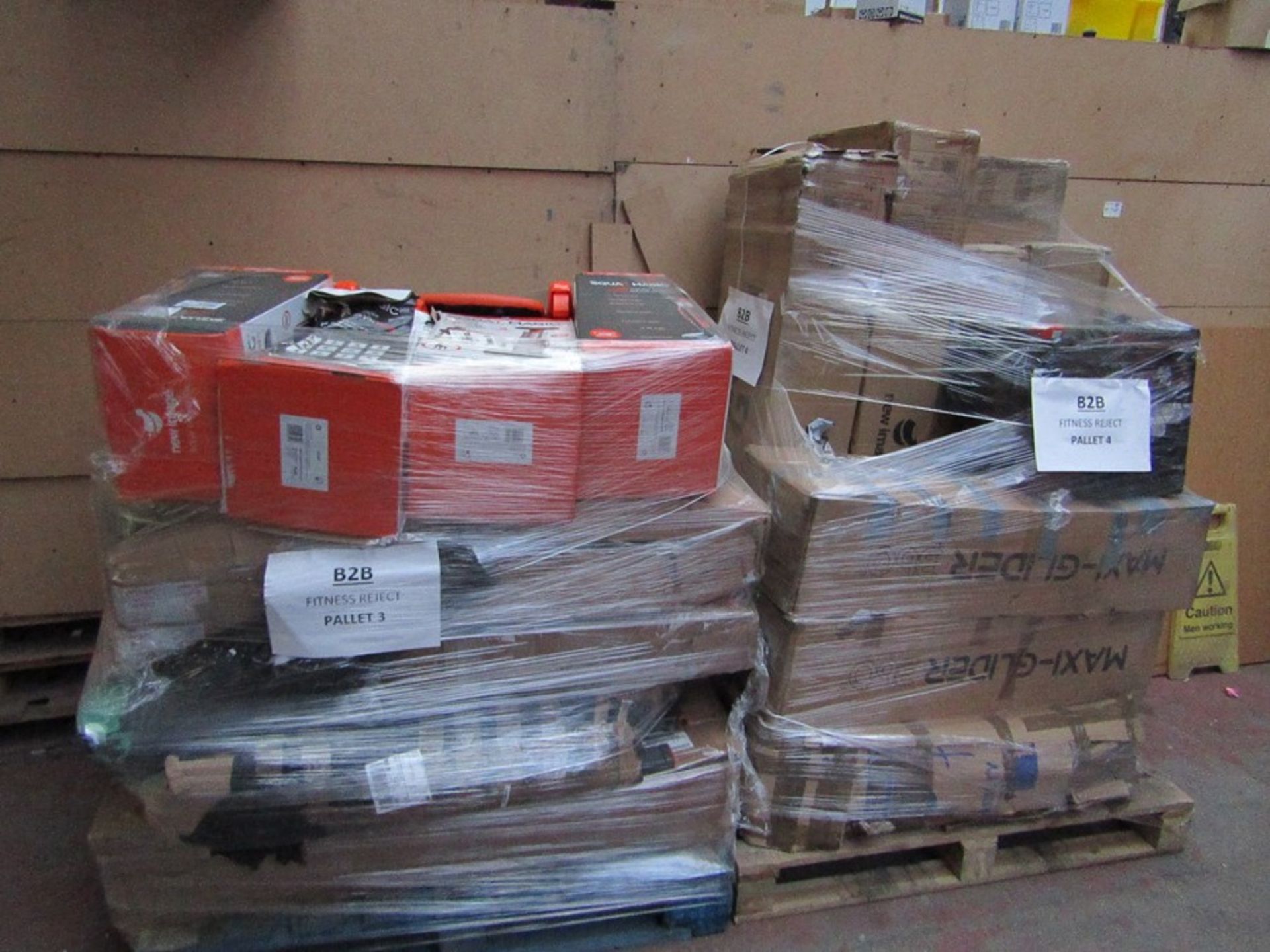 | 2X | PALLETs OF UNMANIFESTED HOME FITNESS EQUIPMENT, ALL RAW CUSTOMER RETURNS SOME MAY BE LOOSE OR