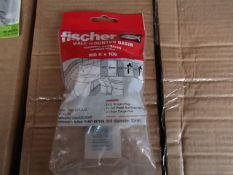 5x Fischer - Wall Mounted Basin Fixing WD 8 x 100 - New & Packaged.