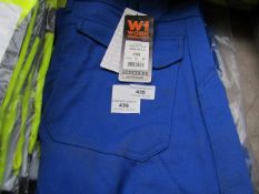 Tranemo - Royal Blue Comfort Plus Trousers - Size 34R - Unused & Packaged.