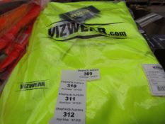 VizWear - Hi-Vis Yellow Cargo Trouser - Size Large - Packaged.