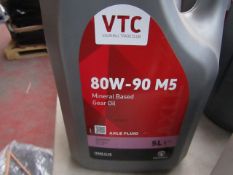 VTC - 80W - 90 M5 Mineral Based Gear Oil (Axle Fluid) - 5 Litre - Sealed.