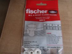 5x Fischer - W.C. & Biget Floor Fixing (Pack of 2) - New & Packaged.