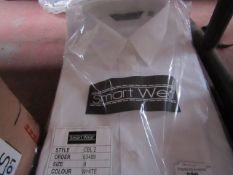 2x Smart Wear - White Buttoned Shirt - Size 8 - Packaged.