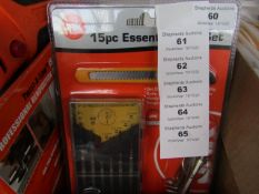 Jak - 15 Piece Essential Tool Set - New & Packaged.