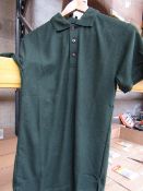 5x ST - Polo Shirts Dark Green - Size Small - Packaged.