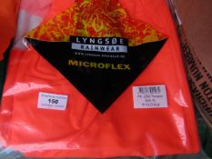 LYNGSOE - Microflex Hi-Vis Orange Trousers - Size XL - Packaged.