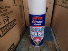 Box of 12 Rapide - Extreme Power Ultimate De-Icer (-15c) 400ml Bottles - All New & Boxed.