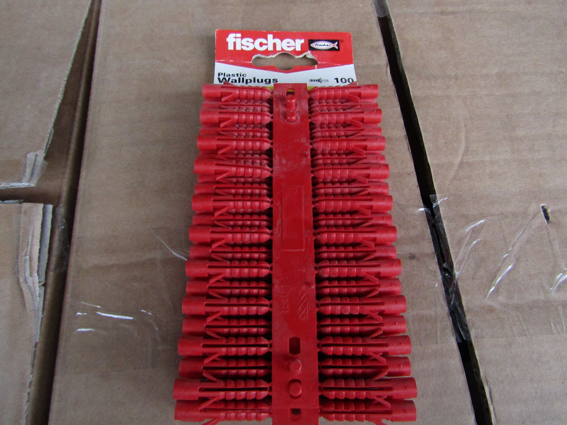 4x Fischer - Plastic Wallplugs (Packs of 100) - New & Packaged.