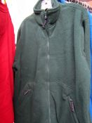 Unseek Classic - Dark Green Full Zip Fleece Jacket - Size Medium.