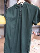 5x ST - Polo Shirts Dark Green - Size Small - Packaged.