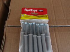 5x Fischer - Frame Fixing 8 x 100 (Packs of 12) - New & Packaged.