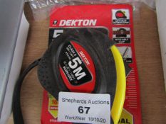 Dekton - Tape Measure (5 Metre) - New with Tags.