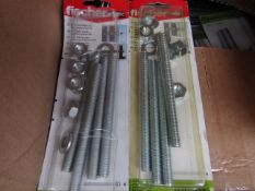 5x Fischer - FIS GS M 10 x 120 Threaded Bolts (Packs of 4) - New & Packaged.