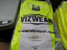 VizWear - PolyCotton Jacket Hi-Viz Yellow - Size 3XL - Unused & Packaged.