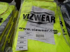 VizWear - PolyCotton Trousers Hi-Viz Yellow - Size 3XL - Unused & Packaged.