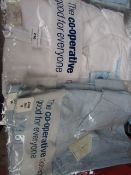 4x The Co-Op Clothing - White Blouses - Size 16 - Packaged. 2x The Co-Op Clothing - Blue Blouses -