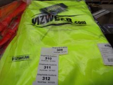 VizWear - Hi-Vis Yellow Cargo Trouser - Size Large - Packaged.