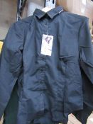 6x Smart Wear - Black Buttoned Shirt - Size 10 - Packaged.