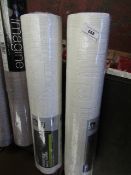 2 x Rolls of Wickes paintable Wallpaper. Length 10m. Unused & Packaged