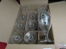 Box of 11 Stem Magners Glasses. New & boxed