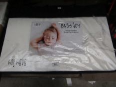 Baby Joy Luxury Folding Travel Cot Mattress. 120cm x 60cm. Looks unused & comes in a carry bag