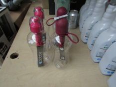4 x Bobble Water Bottles. Unused with tags