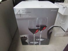 Set of 4 John lewis Red Wine Glasses. 500ml. New & boxed