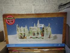 2 x Christmas Village Ornaments. Boxed but unchecked