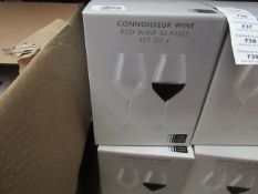 Set of 4 John lewis Red Wine Glasses. New & boxed
