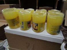 8 x Indoor Battery Operated LED Candles with 4hr or 8hr auto options new & packaged (batteries not