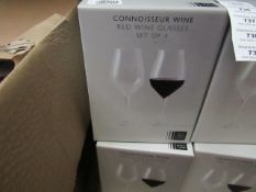 Set of 4 John lewis Red Wine Glasses. New & boxed